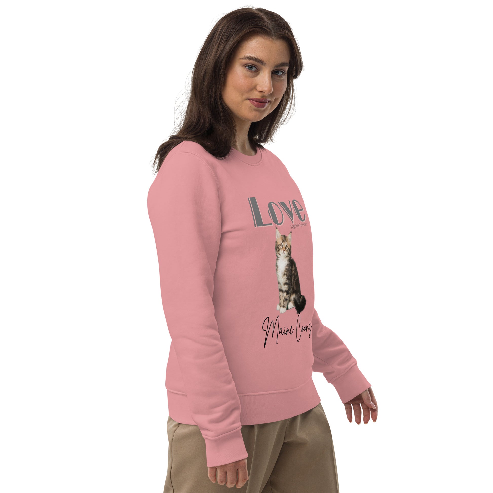 Maine Coon cat, Unisex eco sweatshirt - Fitz & Willow