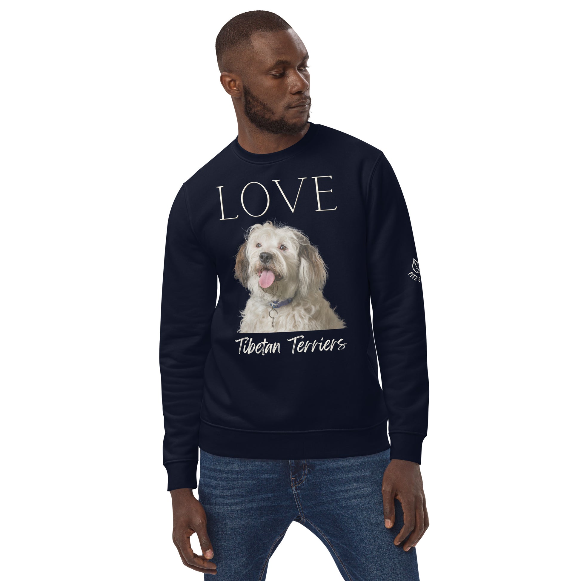 Tibetan Terrier lovers, unisex eco sweatshirt - Fitz & Willow