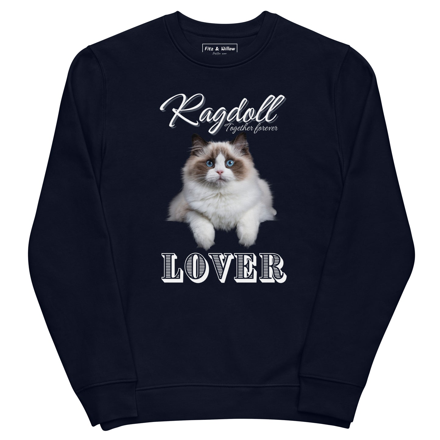 Ragdoll Cat Lovers, Unisex eco sweatshirt - Fitz & Willow