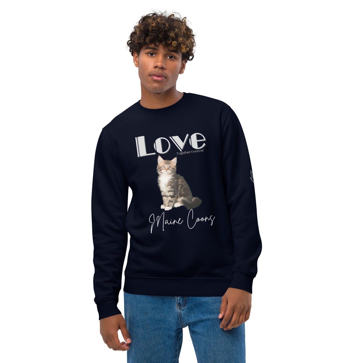 Maine Coon cat, Unisex eco sweatshirt - Fitz & Willow