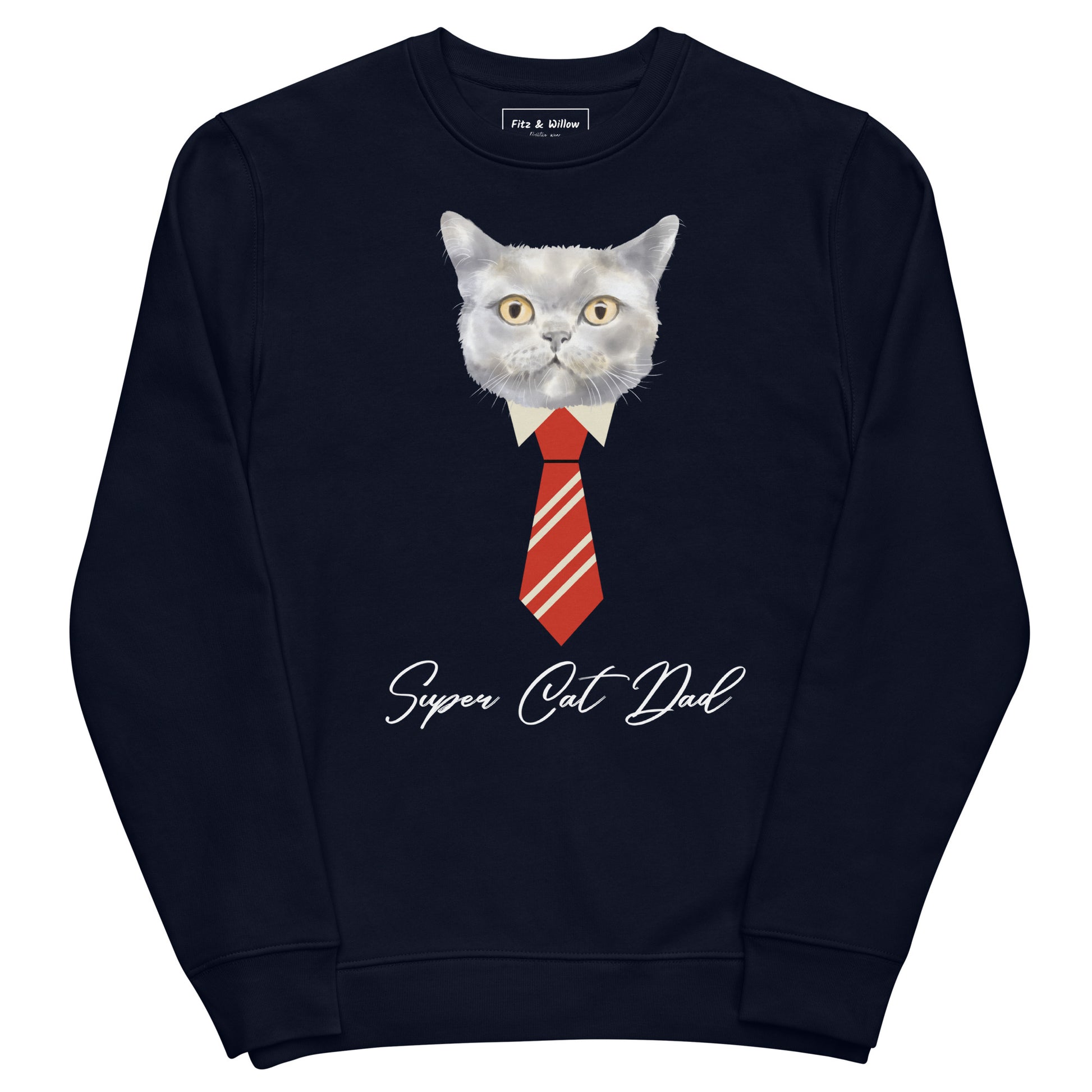 Super Cat Dad, Unisex eco sweatshirt - Fitz & Willow