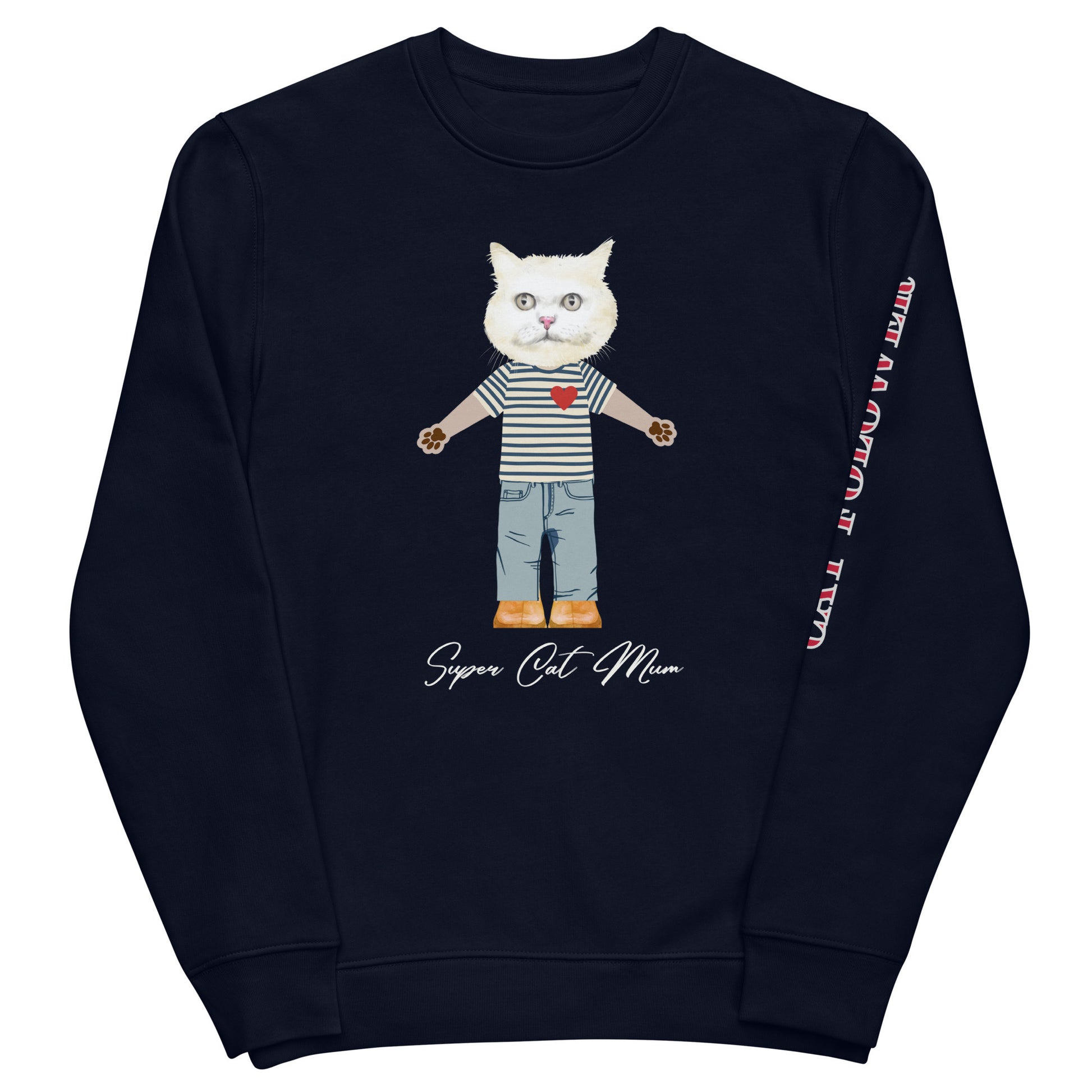 Super Cat Mum, eco sweatshirt - Fitz & Willow