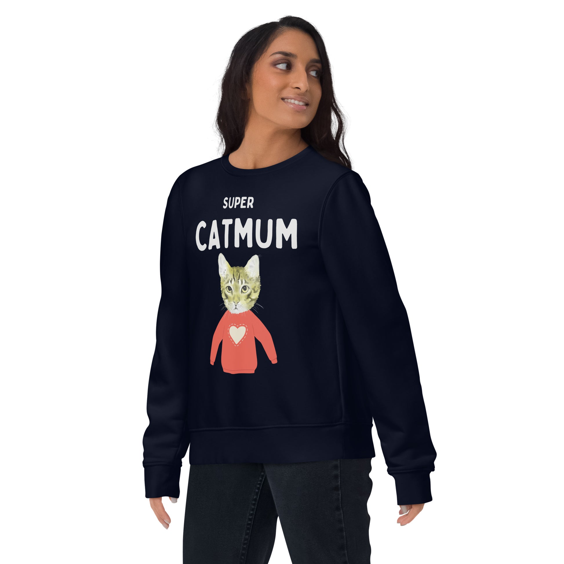 Super Cat Mum, eco sweatshirt - Fitz & Willow