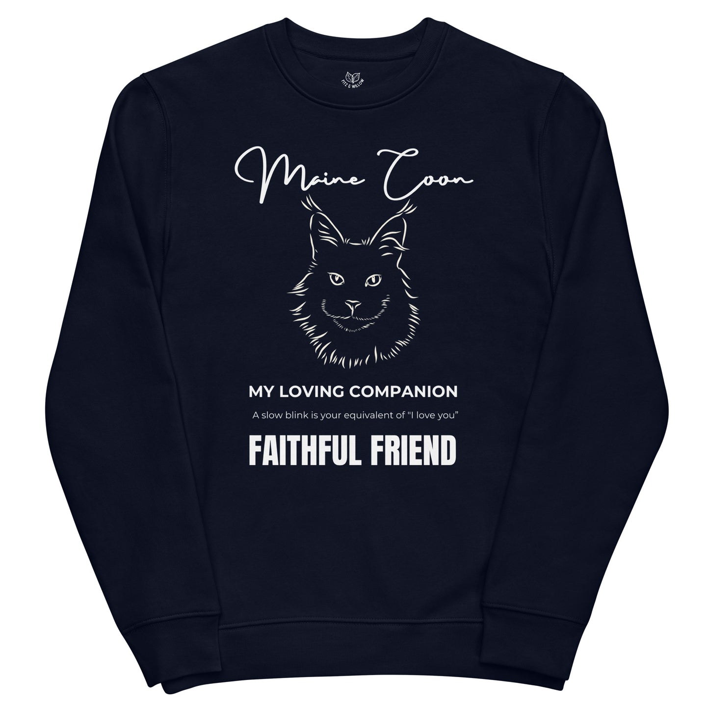 Maine Coon Print, unisex sweatshirt - Fitz & Willow