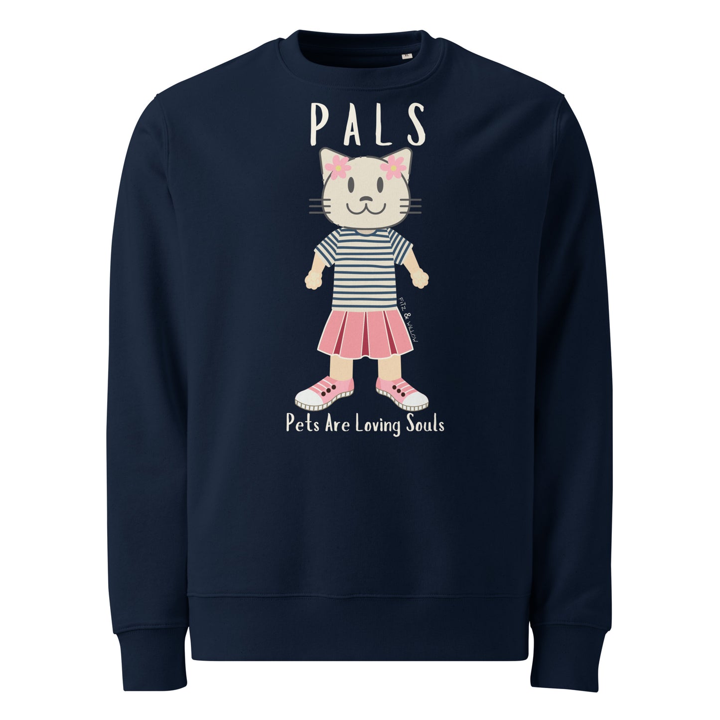 PALS, Cat themed, sustainable sweatshirt - Fitz & Willow