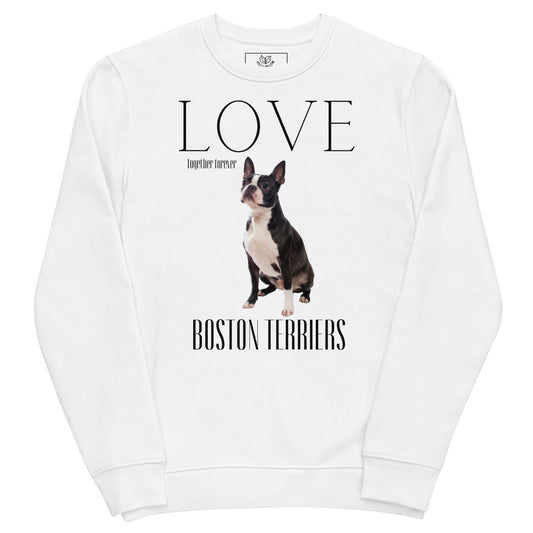 Boston Terrier Lovers eco sweatshirt, - Fitz & Willow