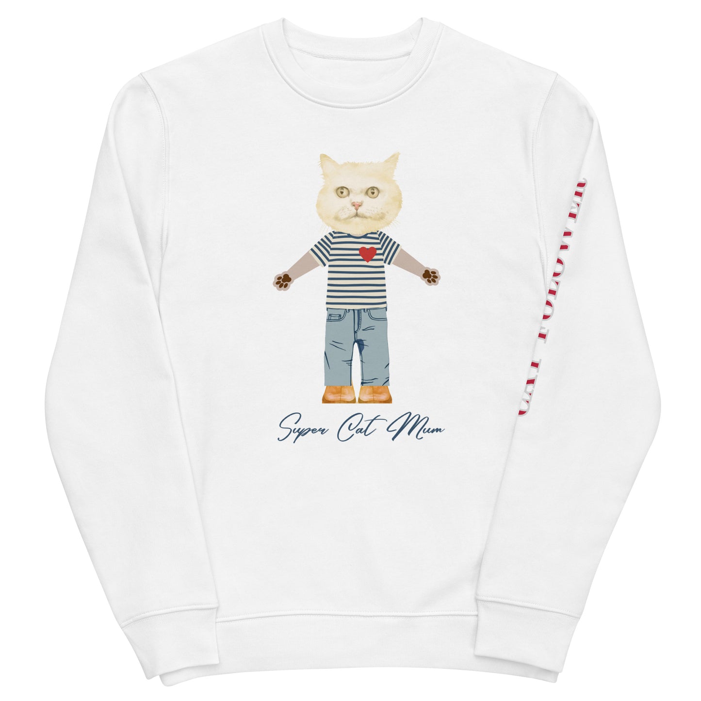 Super Cat Mum, eco sweatshirt - Fitz & Willow