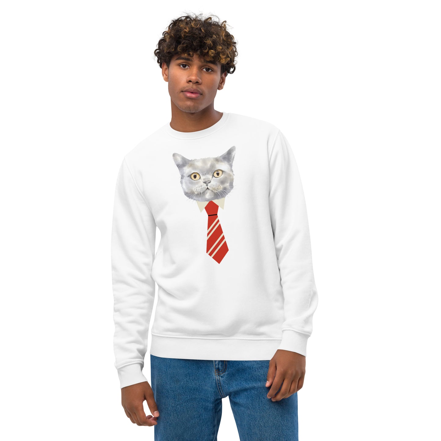 Super Cat Dad, Unisex eco sweatshirt - Fitz & Willow