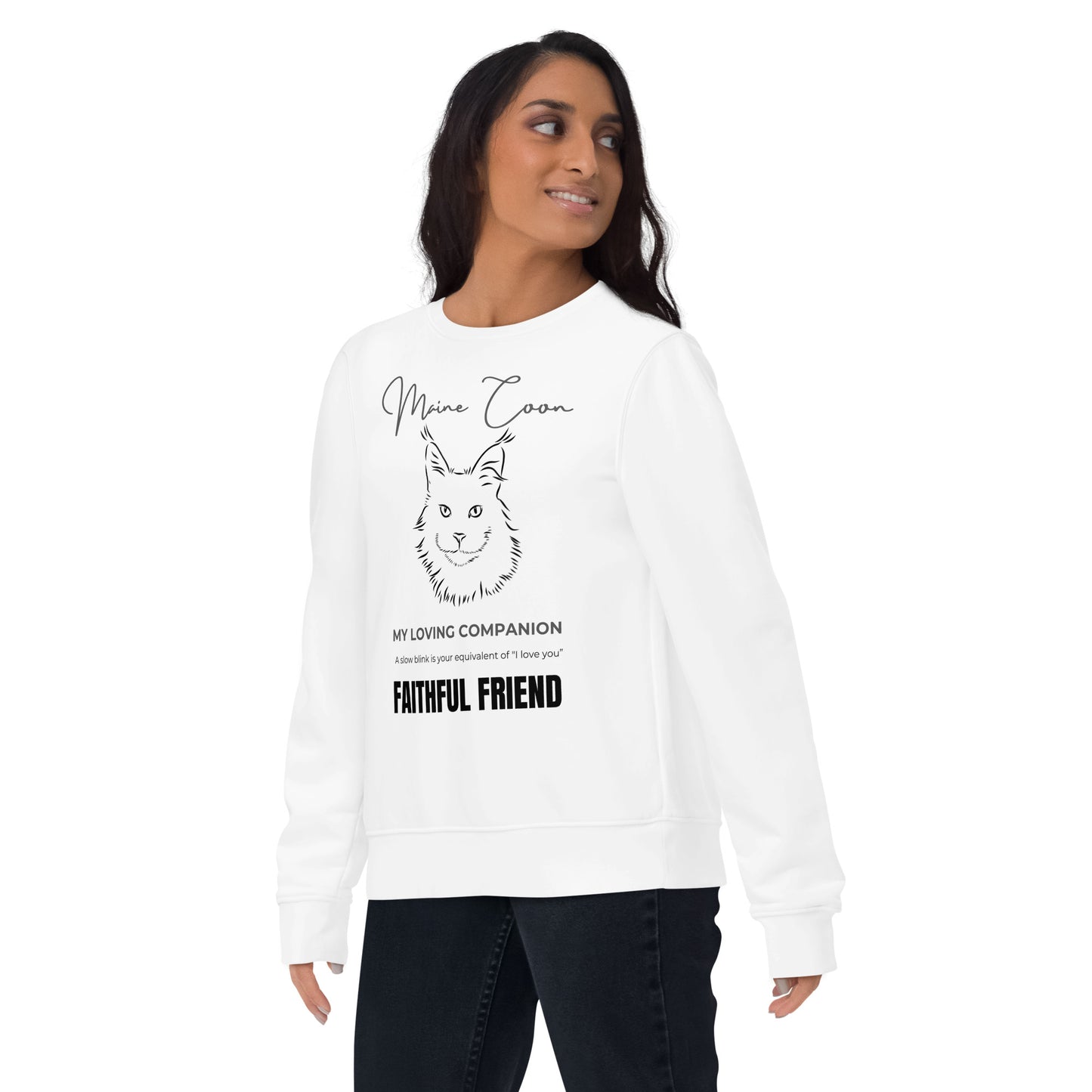 Maine Coon Print, unisex sweatshirt - Fitz & Willow