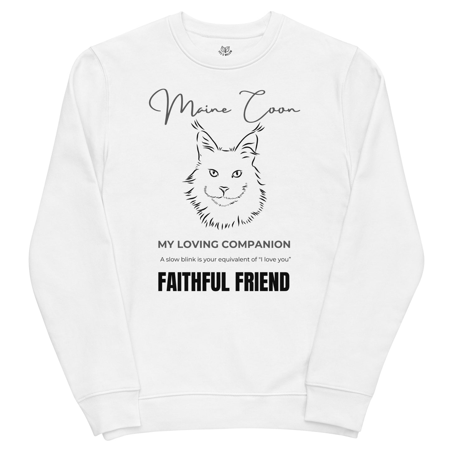 Maine Coon Print, unisex sweatshirt - Fitz & Willow