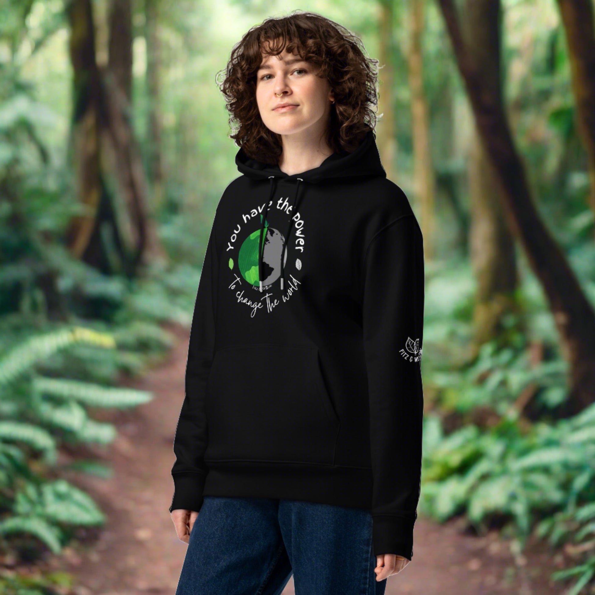 Earth Power, eco hoodie - Fitz & Willow