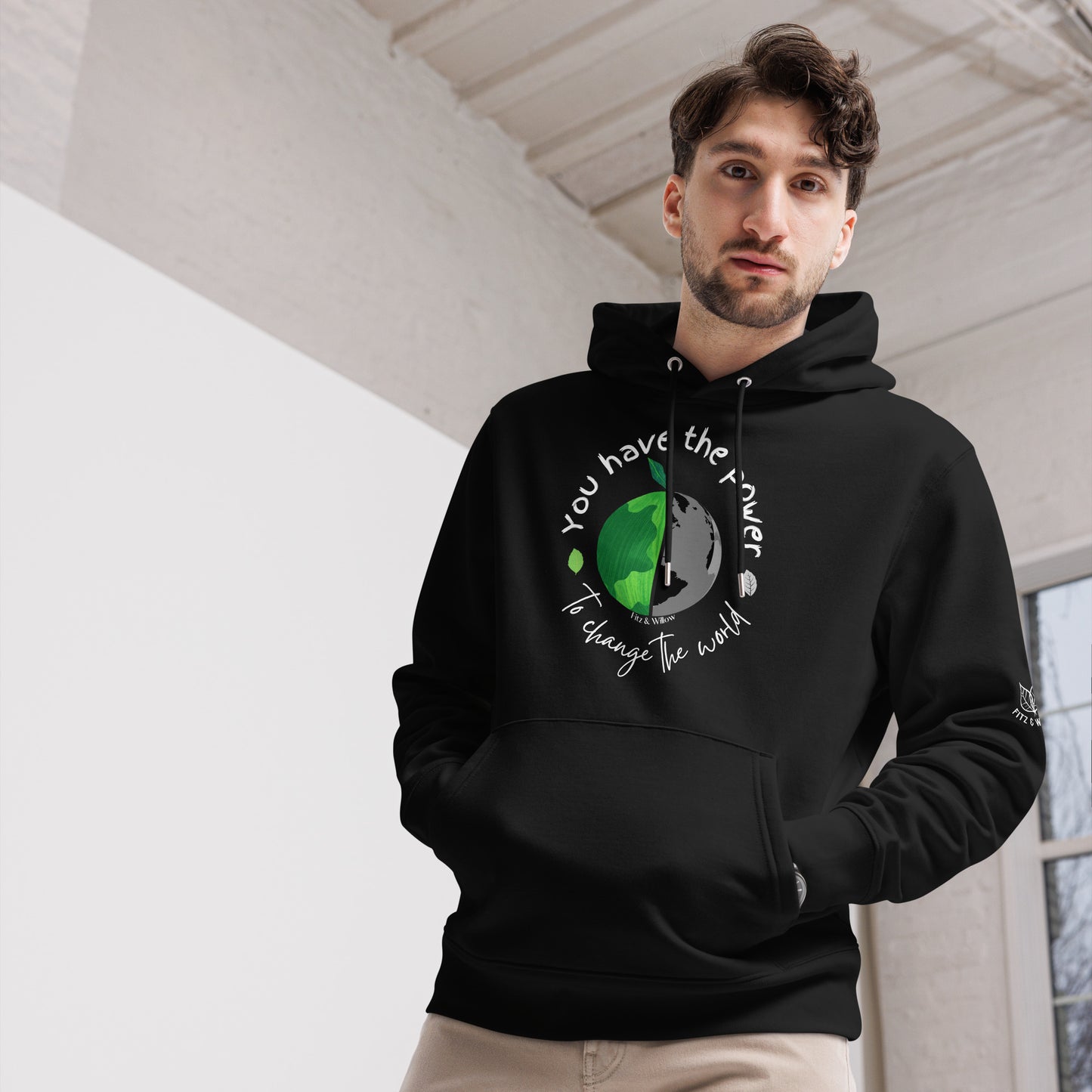 Earth Power, eco hoodie - Fitz & Willow