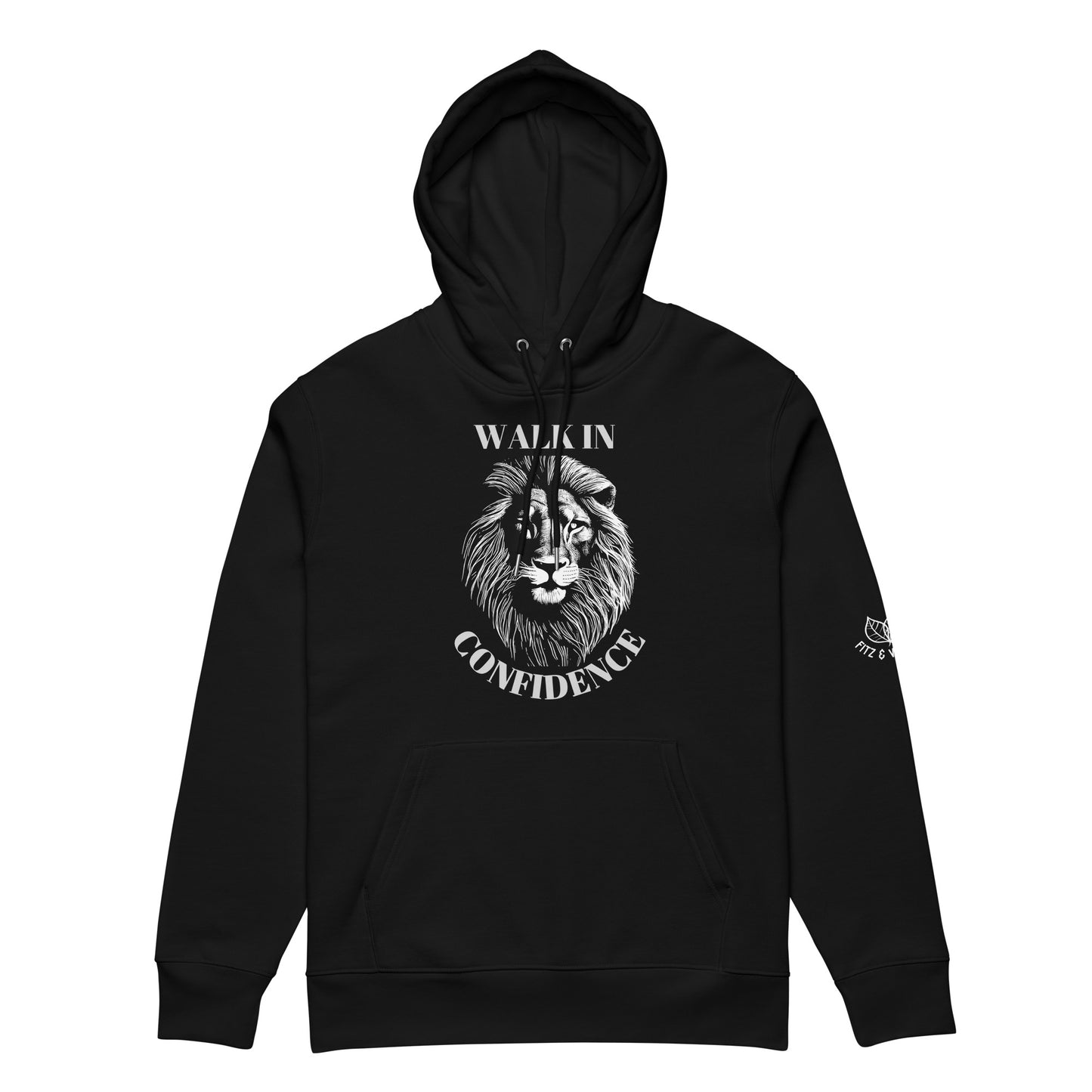 Lion Confidence, Unisex eco hoodie - Fitz & Willow