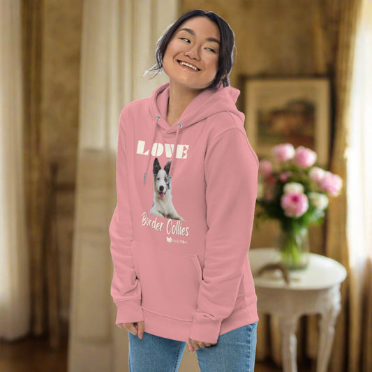 Border Collie lovers eco hoodie, - Fitz & Willow