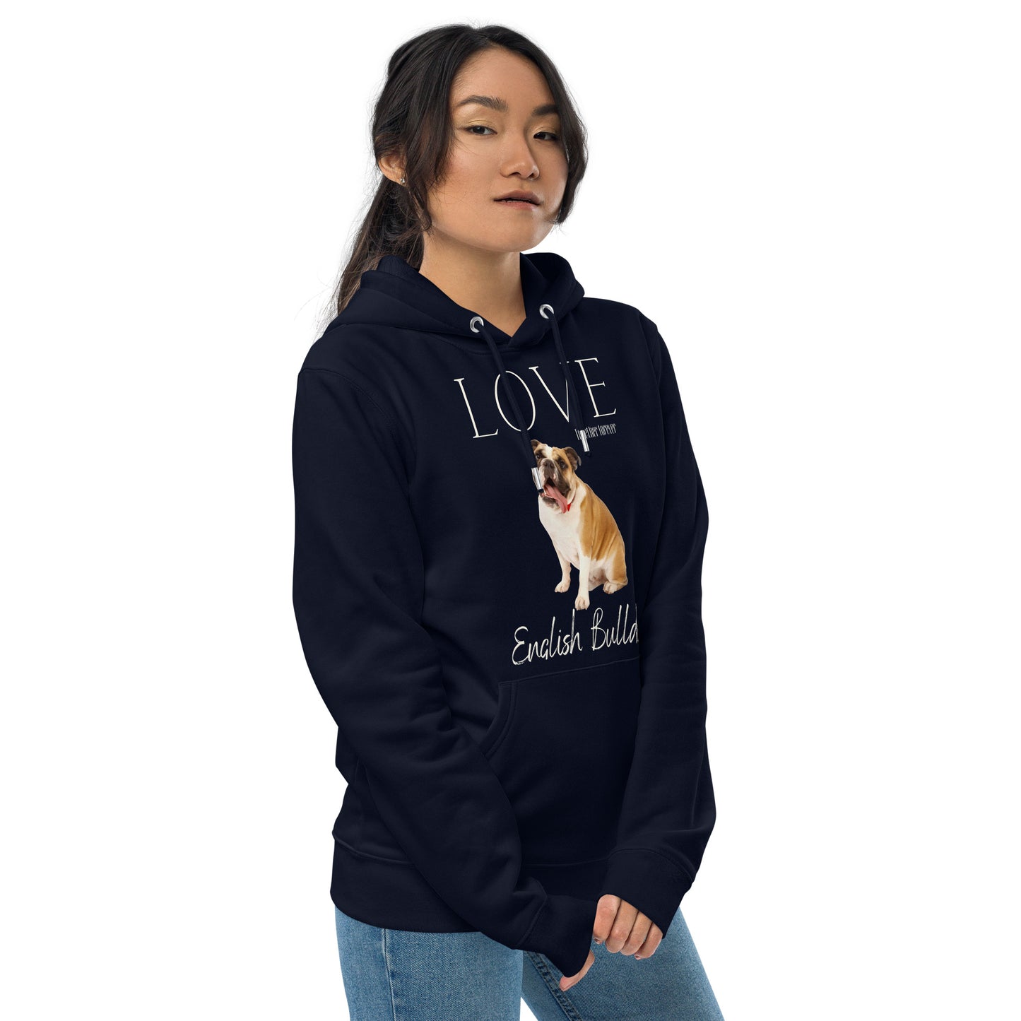 English Bulldog lovers sustainable hoodie - Fitz & Willow