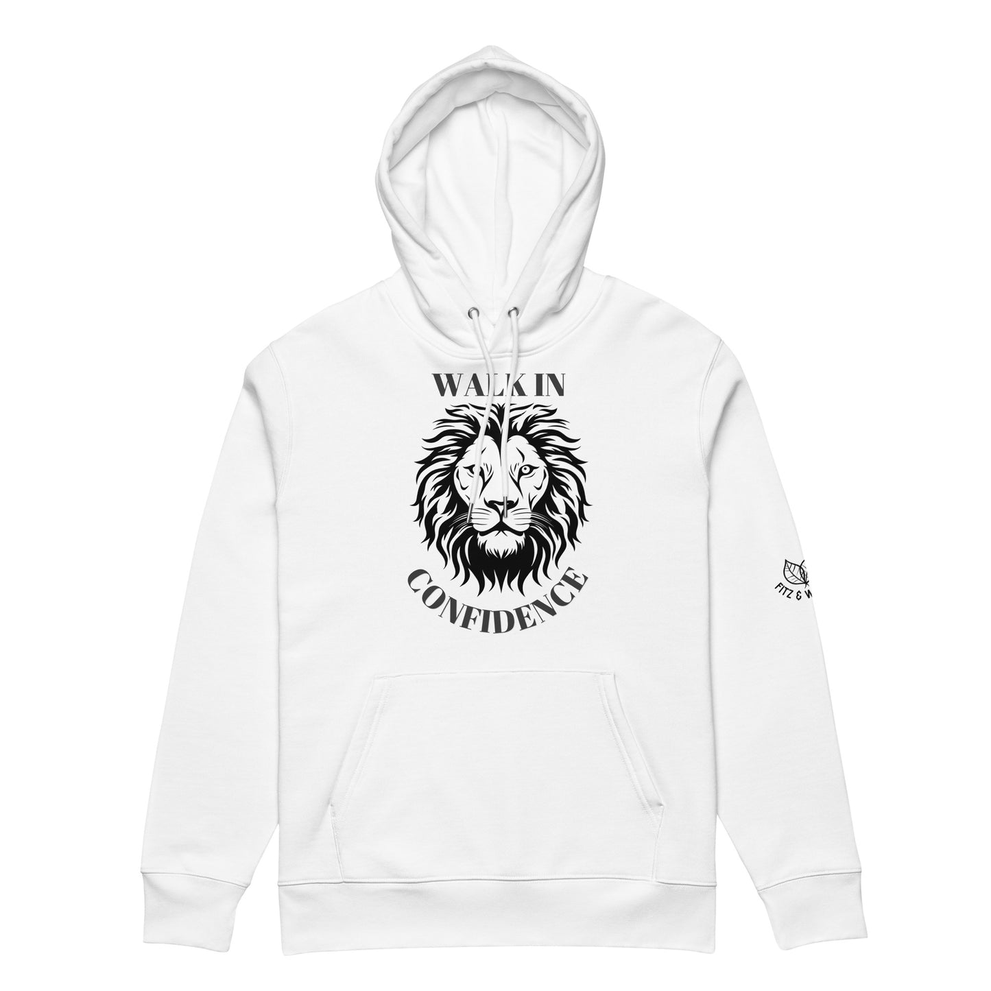 Lion Confidence, Unisex eco hoodie - Fitz & Willow