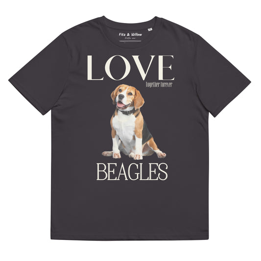 Beagle Lovers, organic cotton tee - Fitz & Willow