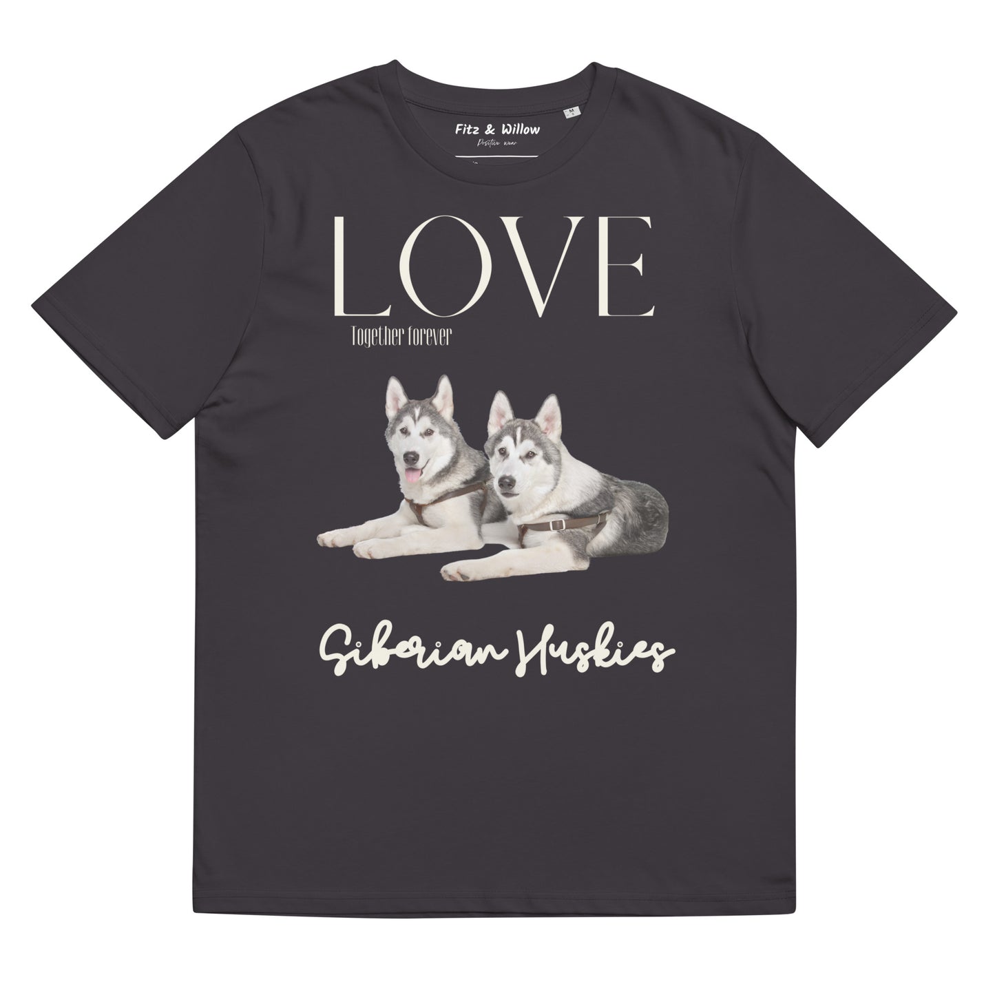 Siberian Huskies organic cotton t-shirt - Fitz & Willow