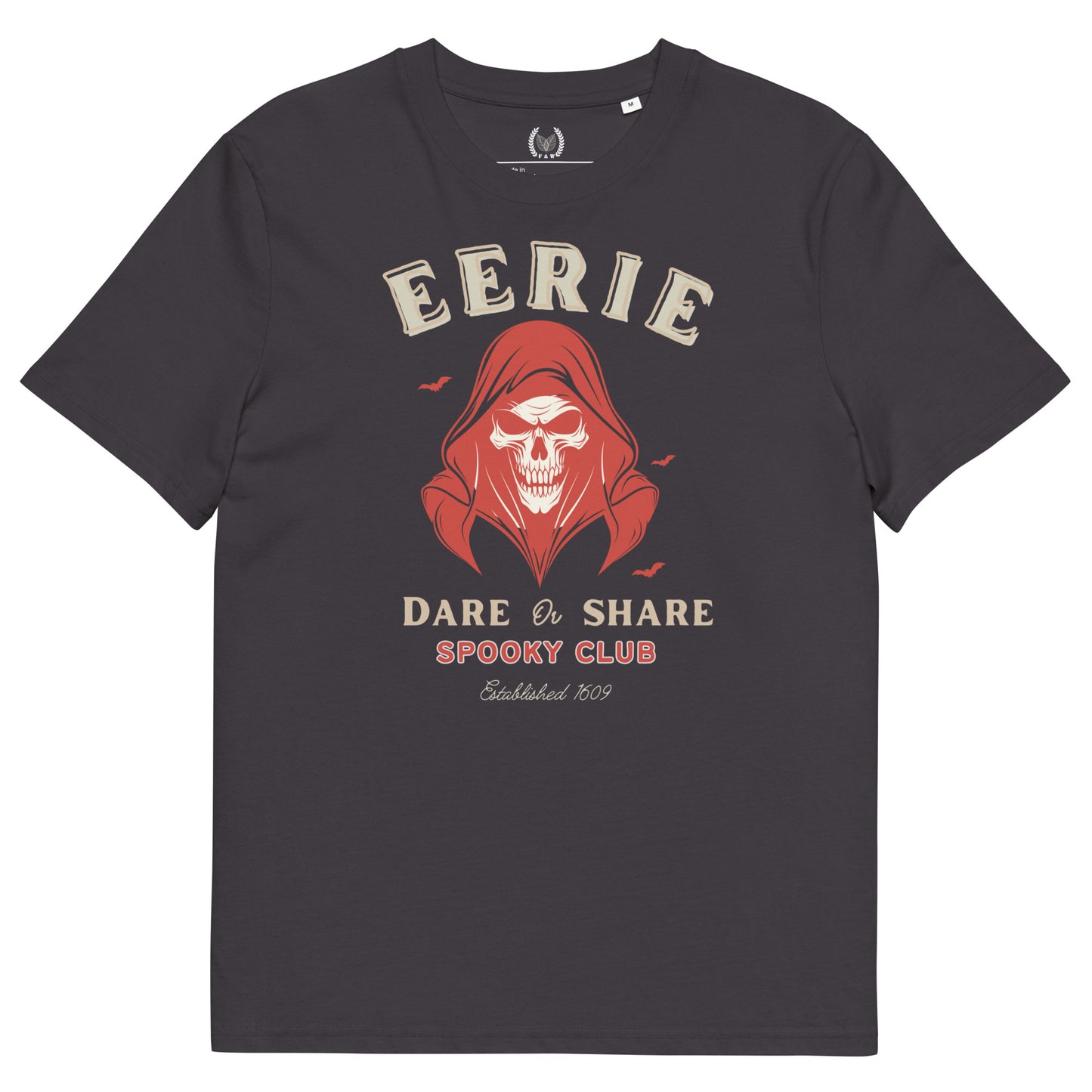 Organic Halloween T-Shirt: Reaper & “Spooky Club” Design - Fitz & Willow