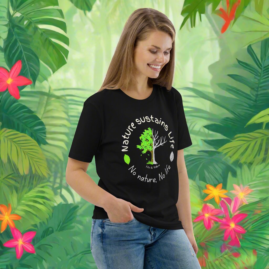 Nature is Life, Unisex organic cotton t-shirt - Fitz & Willow