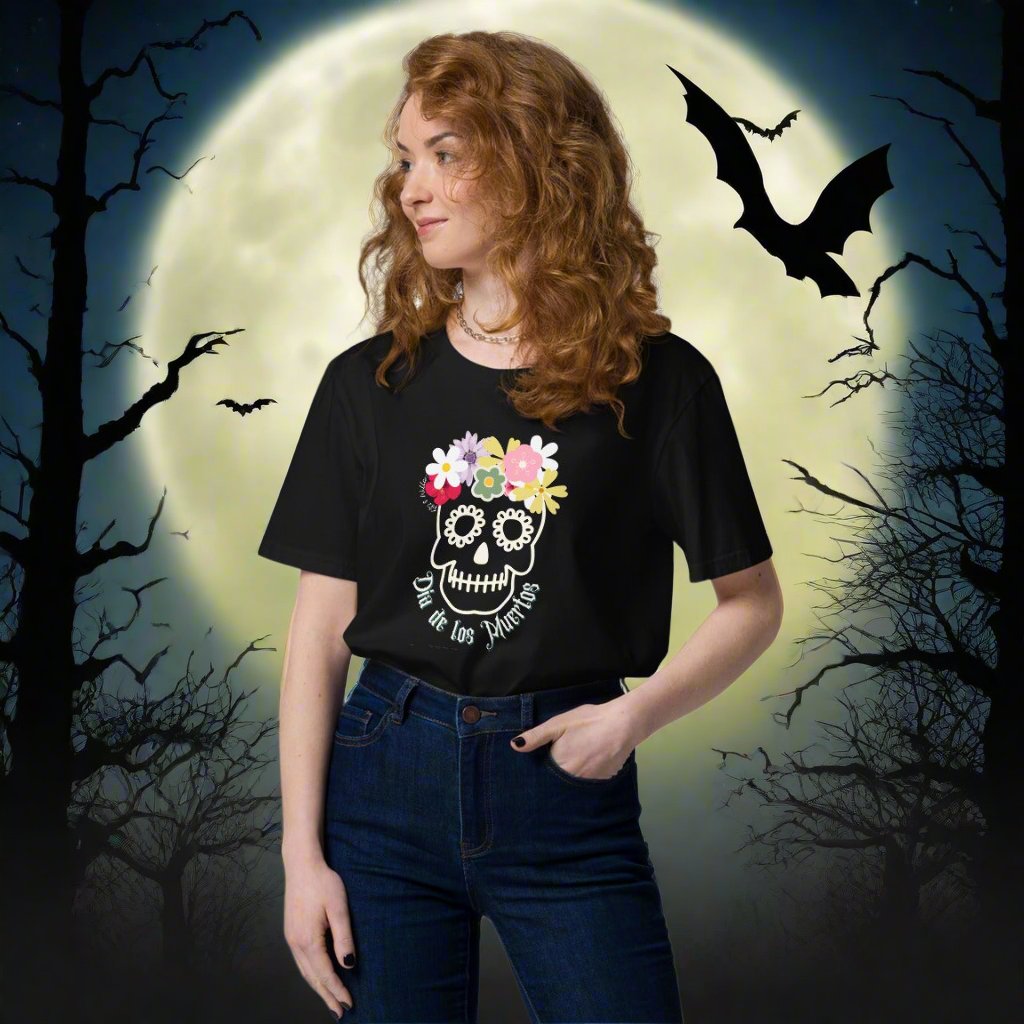 Halloween sustainable t-shirt, Día de los muertos - Fitz & Willow