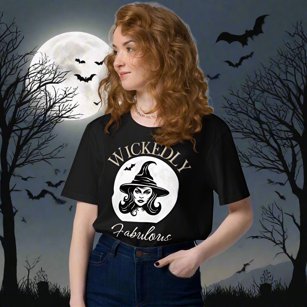 Vegan Organic Wickedly Fabulous Halloween T-Shirt - Fitz & Willow