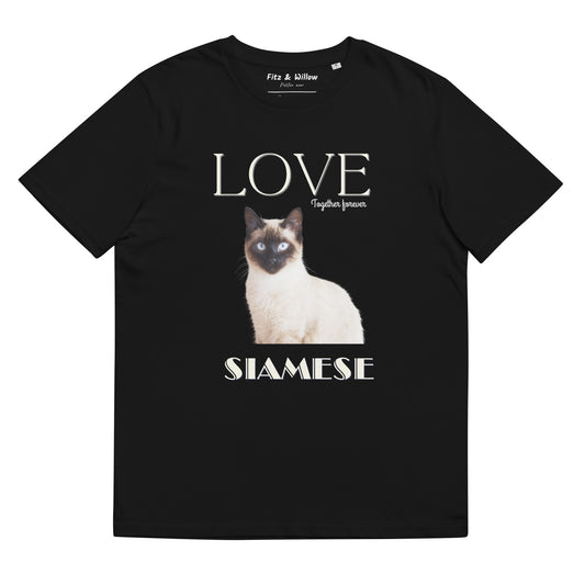 Siamese Cat, sustainable t-shirt, - Fitz & Willow