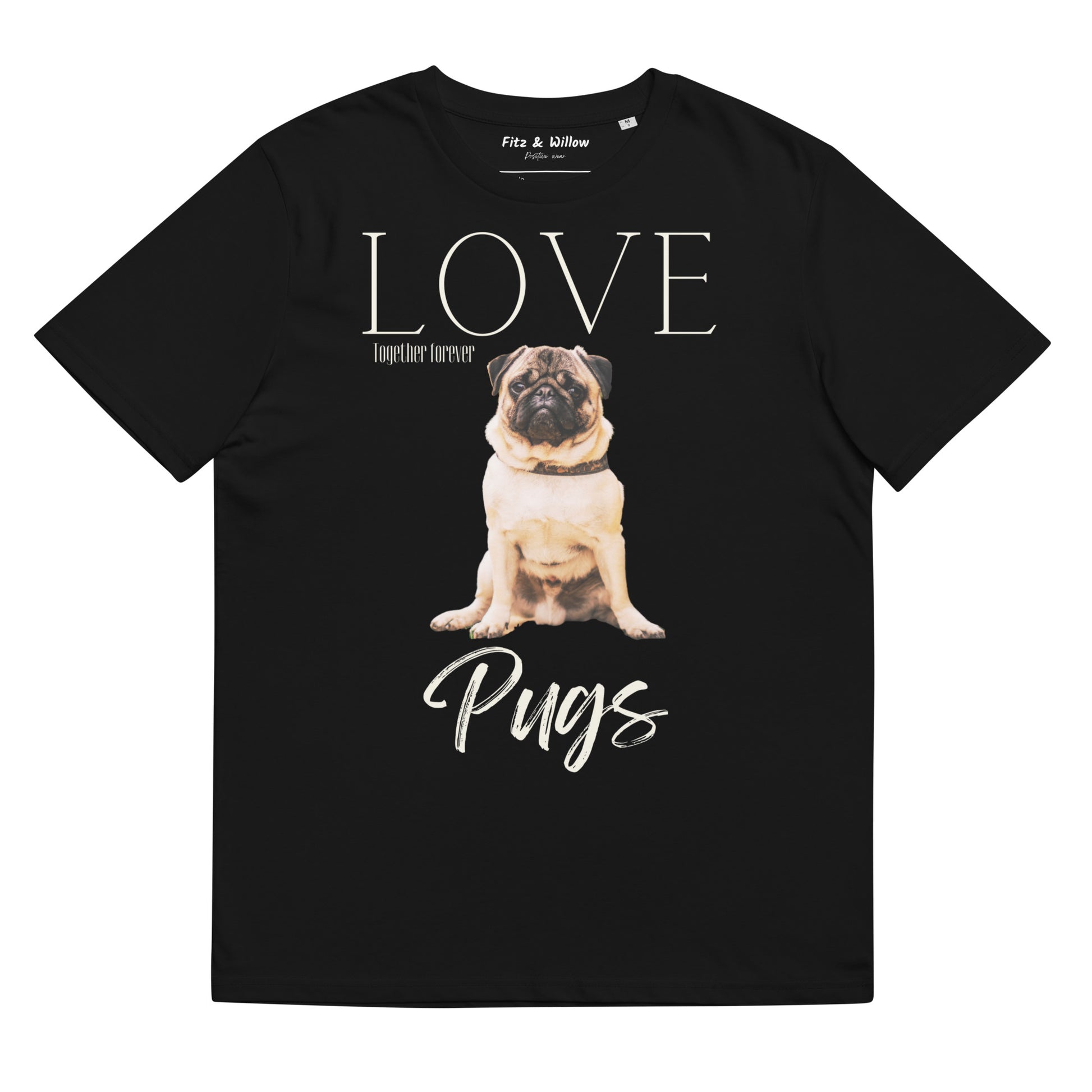 Pug lovers sustainable t-shirt - Fitz & Willow