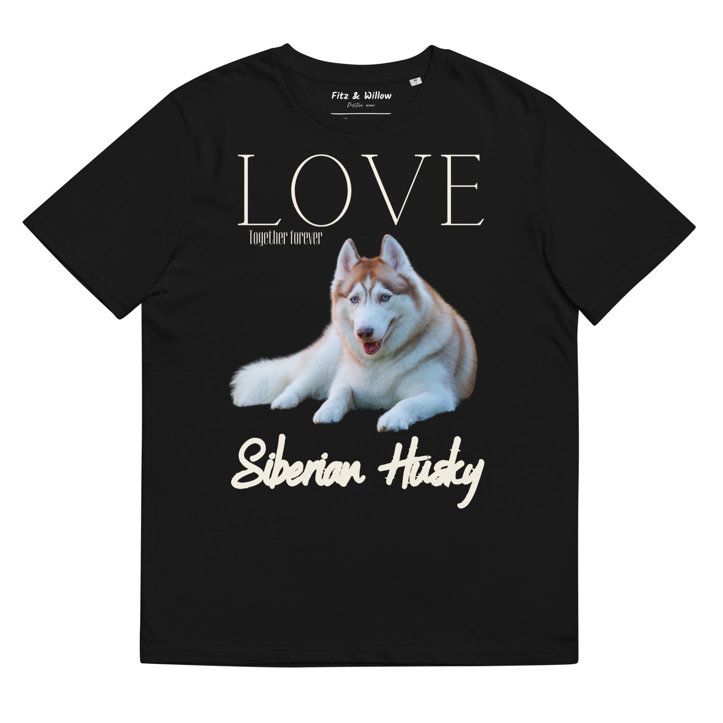 Brown Siberian Husky organic cotton t-shirt - Fitz & Willow