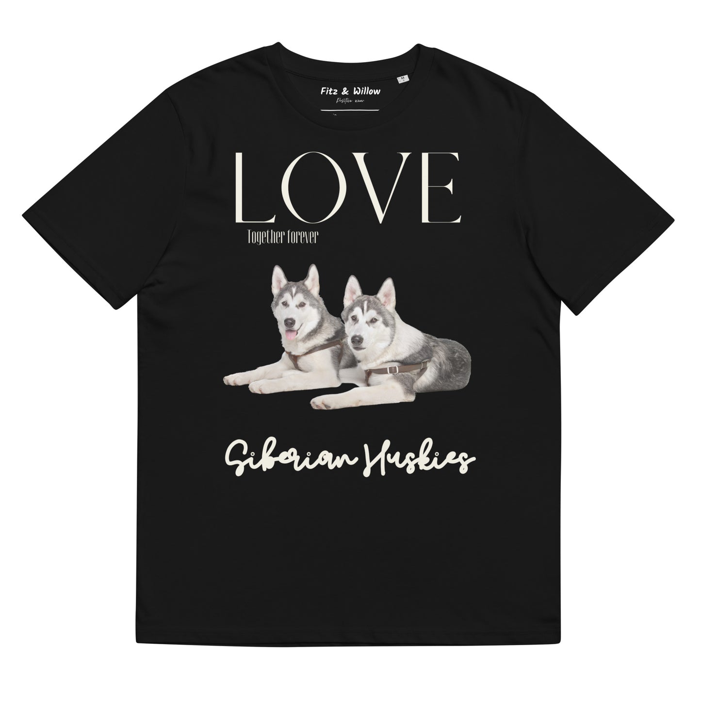 Siberian Huskies organic cotton t-shirt - Fitz & Willow