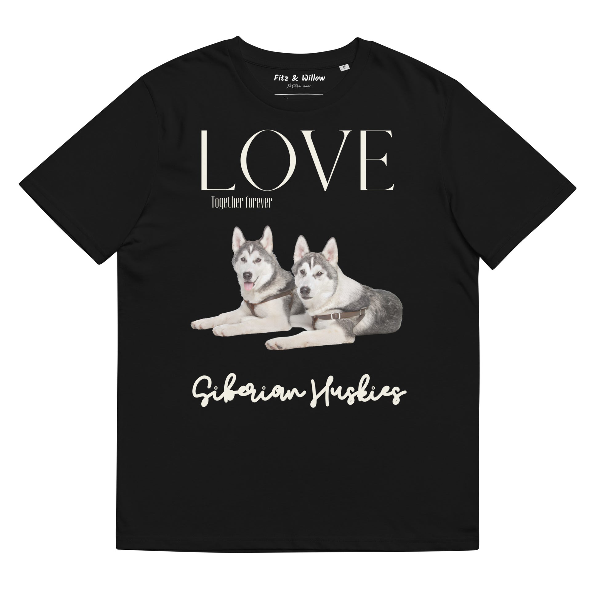 Siberian Huskies organic cotton t-shirt - Fitz & Willow