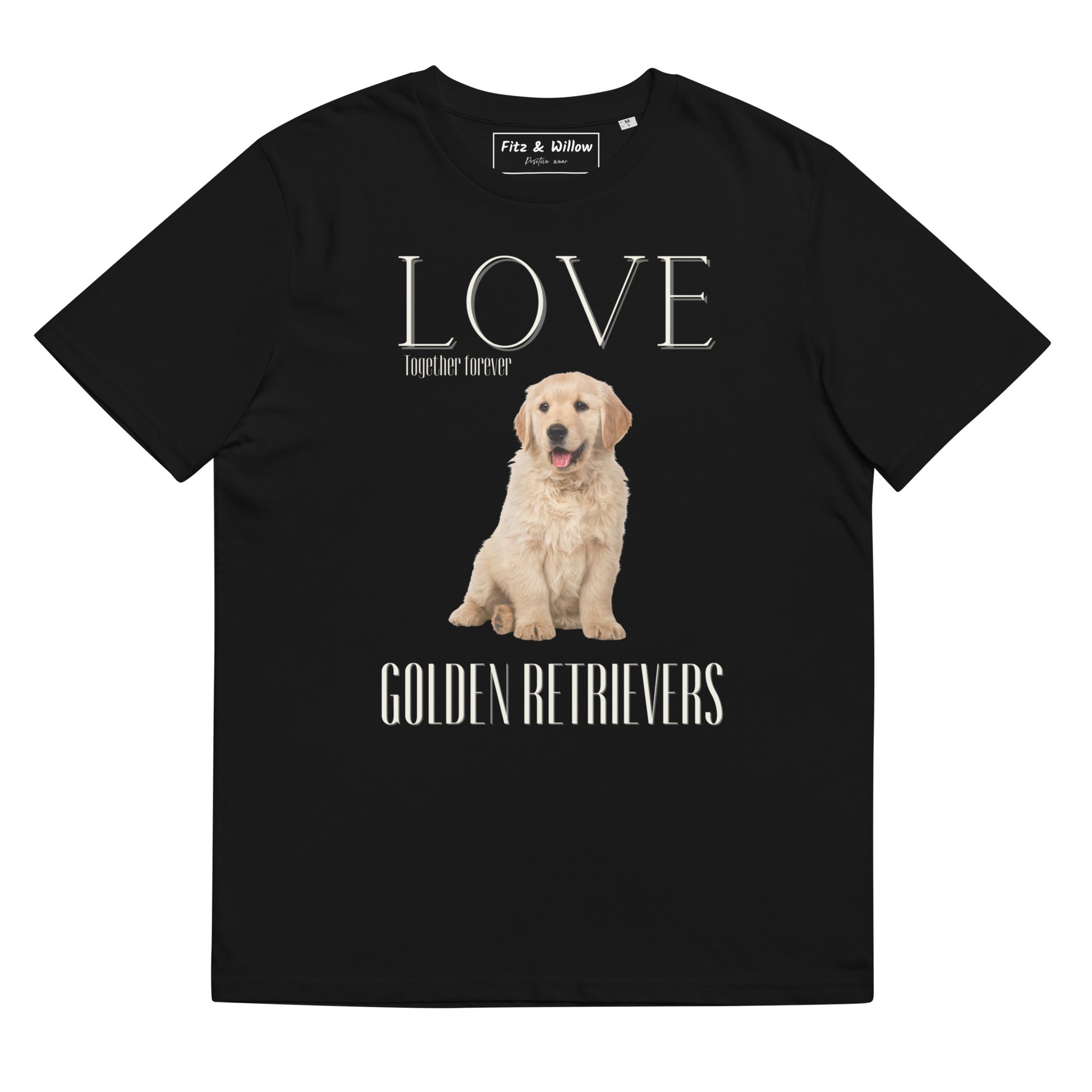 Puppy Golden Retriever lovers organic cotton t-shirt - Fitz & Willow