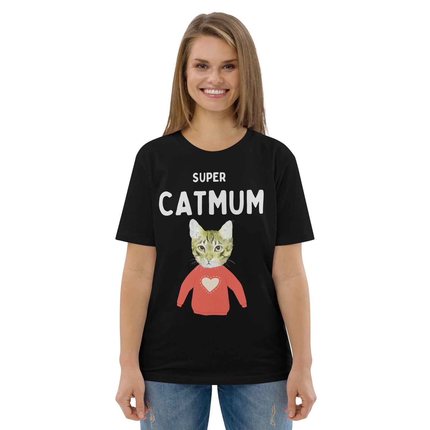 Super Cat Mum, sustainable cotton t-shirt - Fitz & Willow