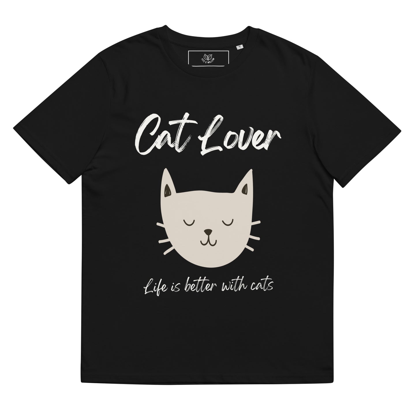 Life with Cats, Unisex organic cotton t-shirt - Fitz & Willow