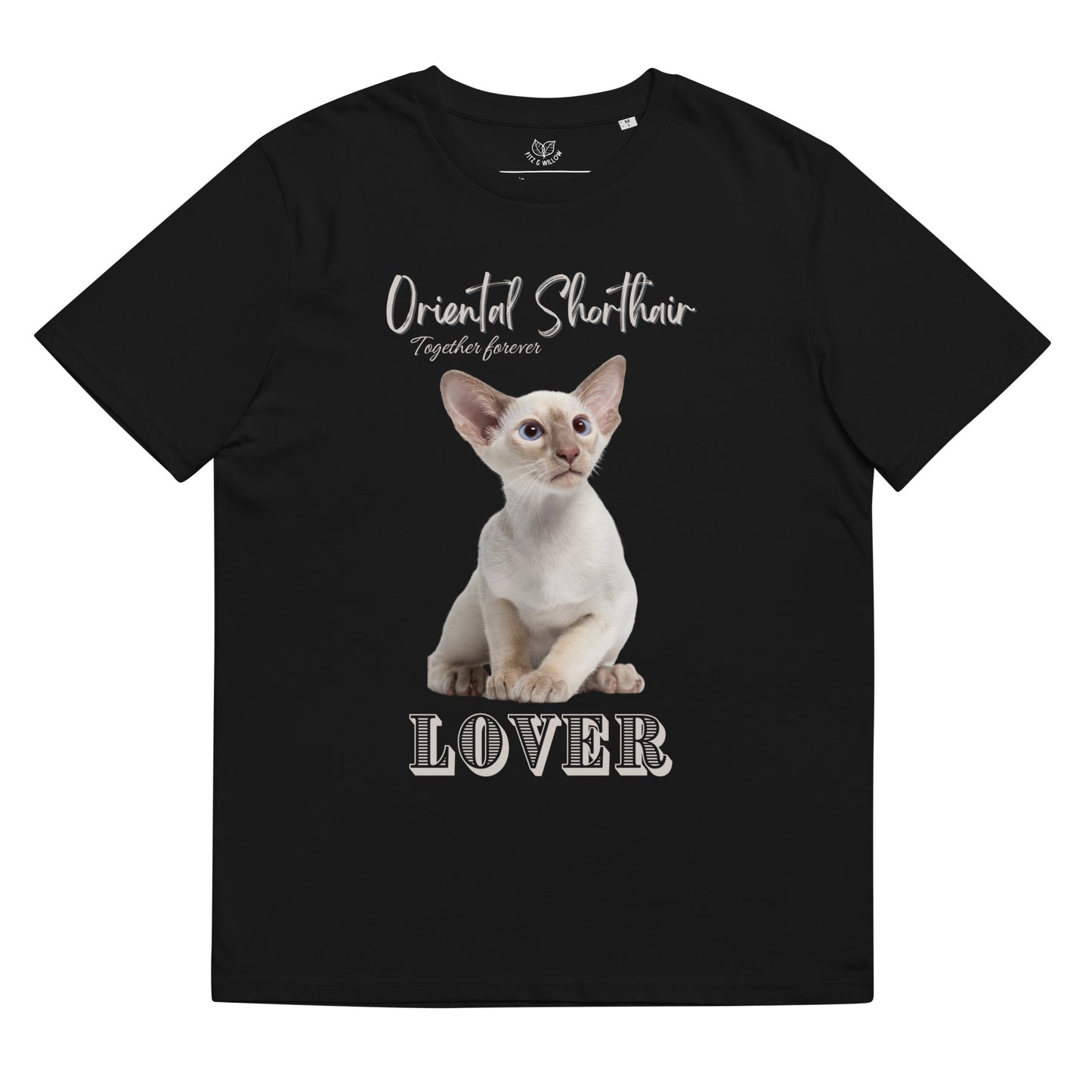 Oriental shorthair cat, unisex organic t-shirt - Fitz & Willow