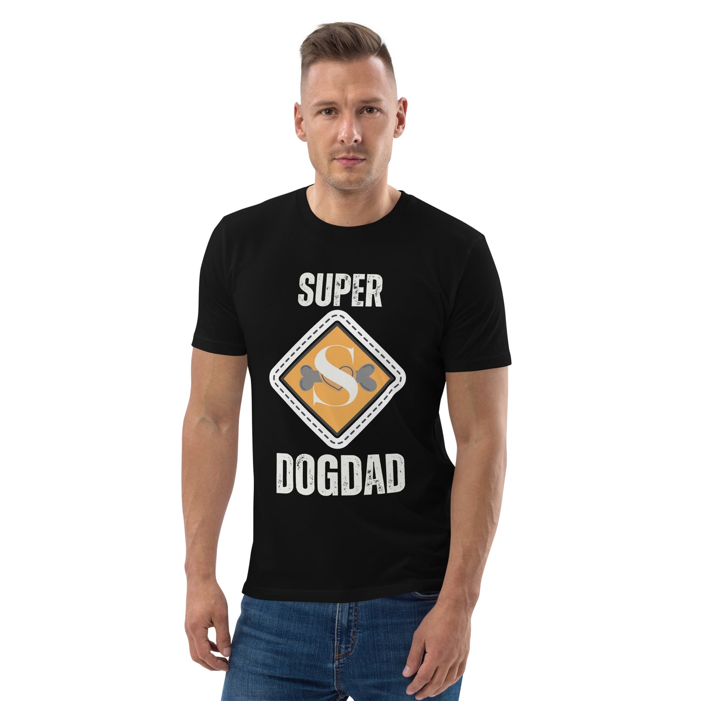 Super Dog Dad, Unisex organic t-shirt - Fitz & Willow