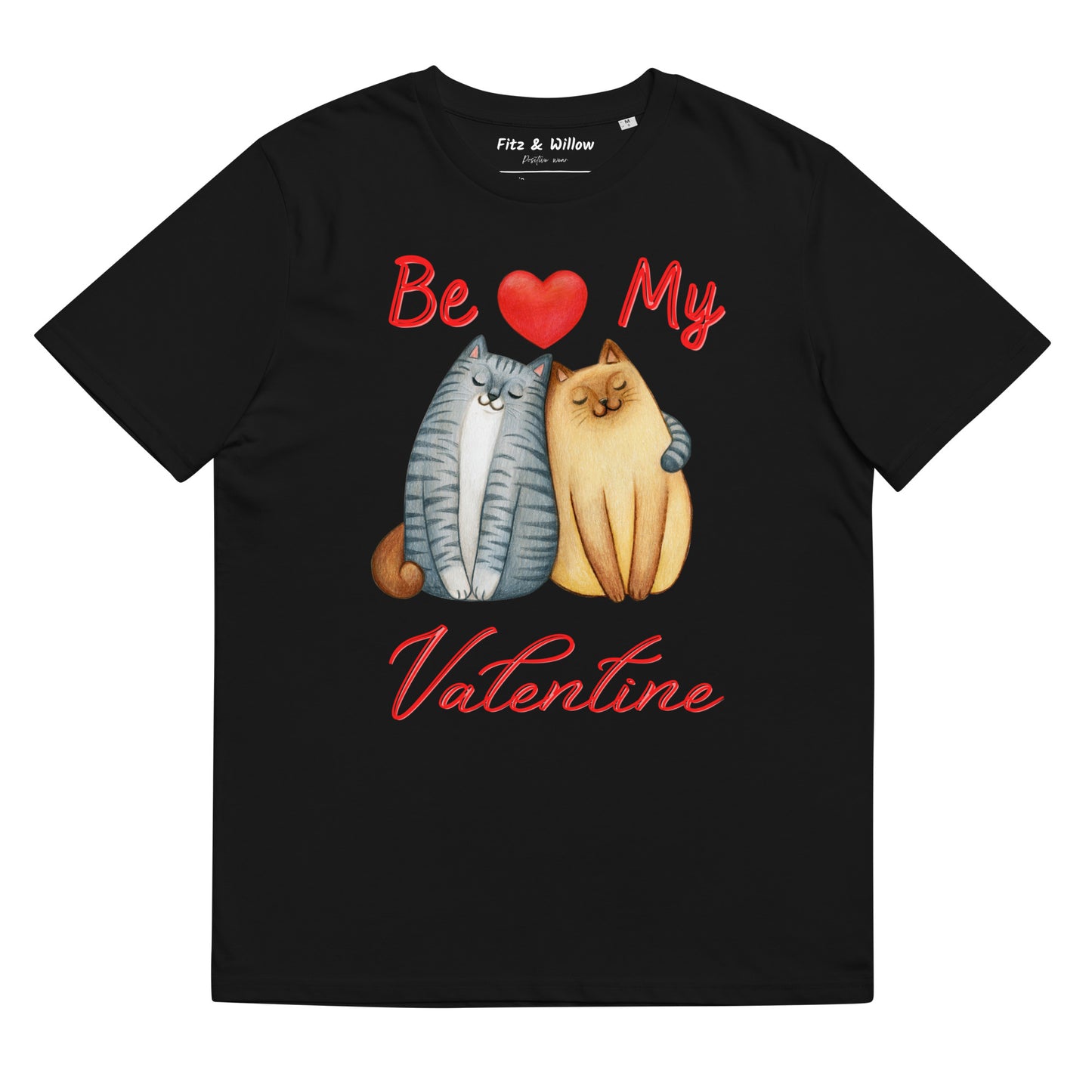 Unisex organic cotton t-shirt, Be my Valentine - Fitz & Willow