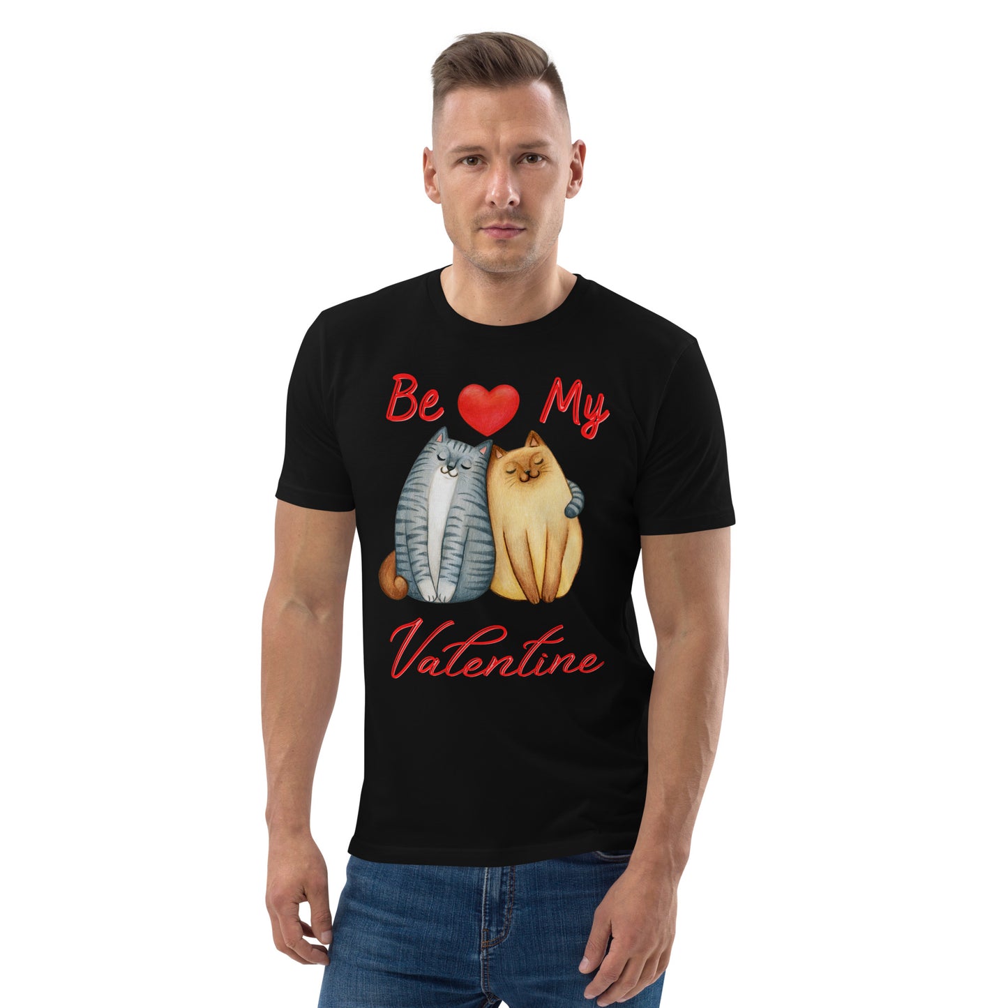 Unisex organic cotton t-shirt, Be my Valentine - Fitz & Willow