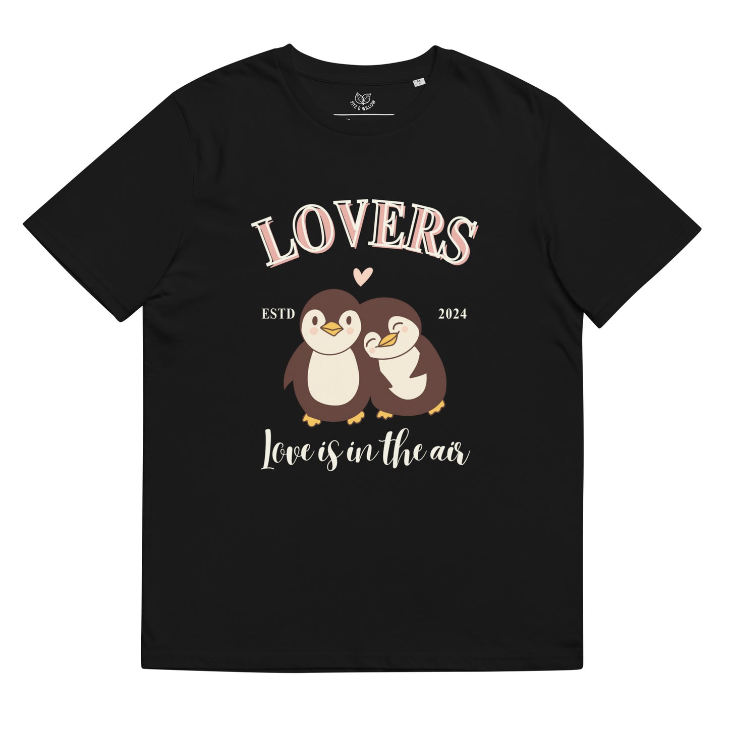 Penguin Lovers, Unisex organic t-shirt - Fitz & Willow