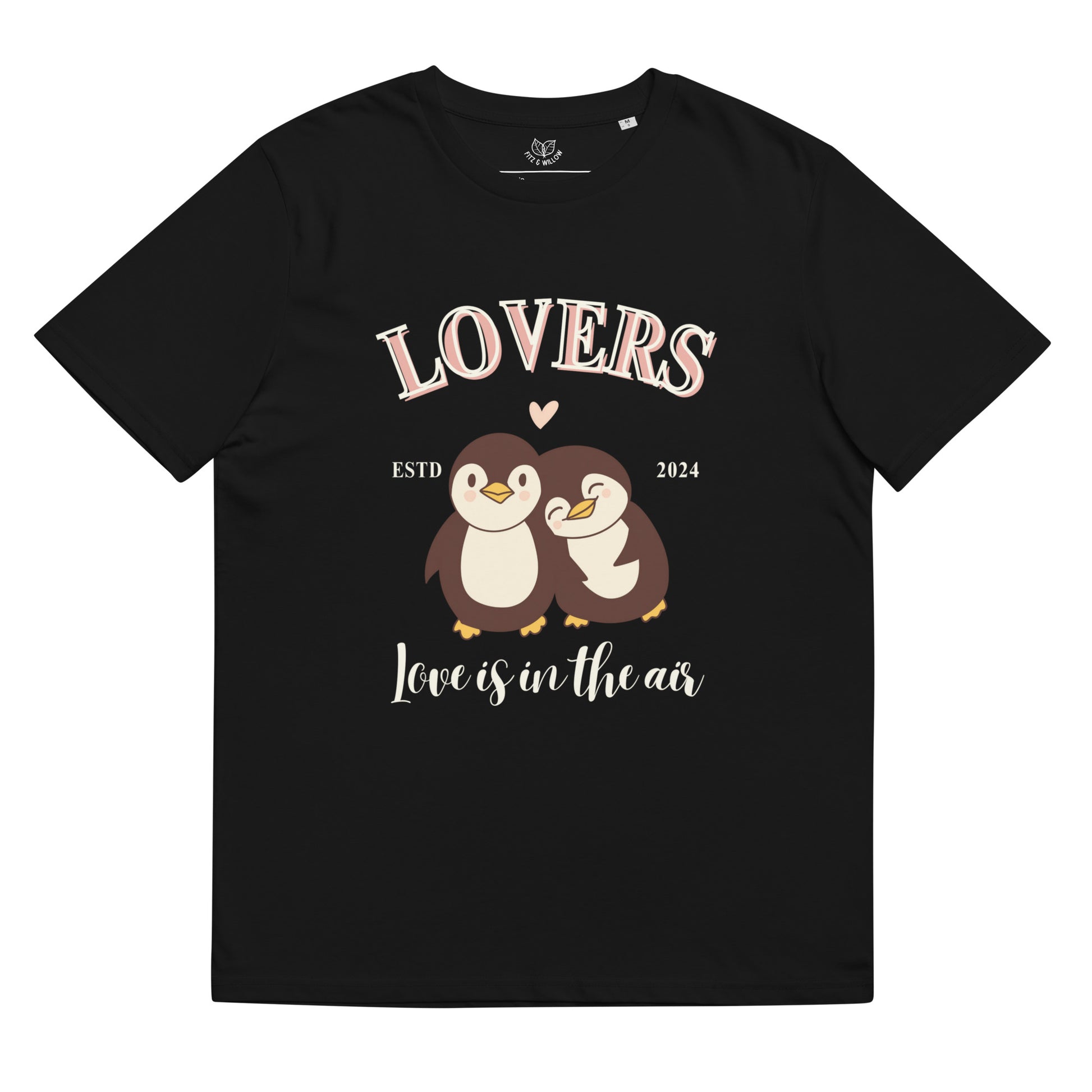 Penguin Lovers, Unisex organic t-shirt - Fitz & Willow