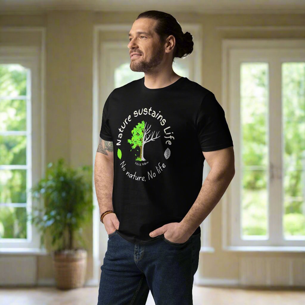 Nature is Life, Unisex organic cotton t-shirt - Fitz & Willow