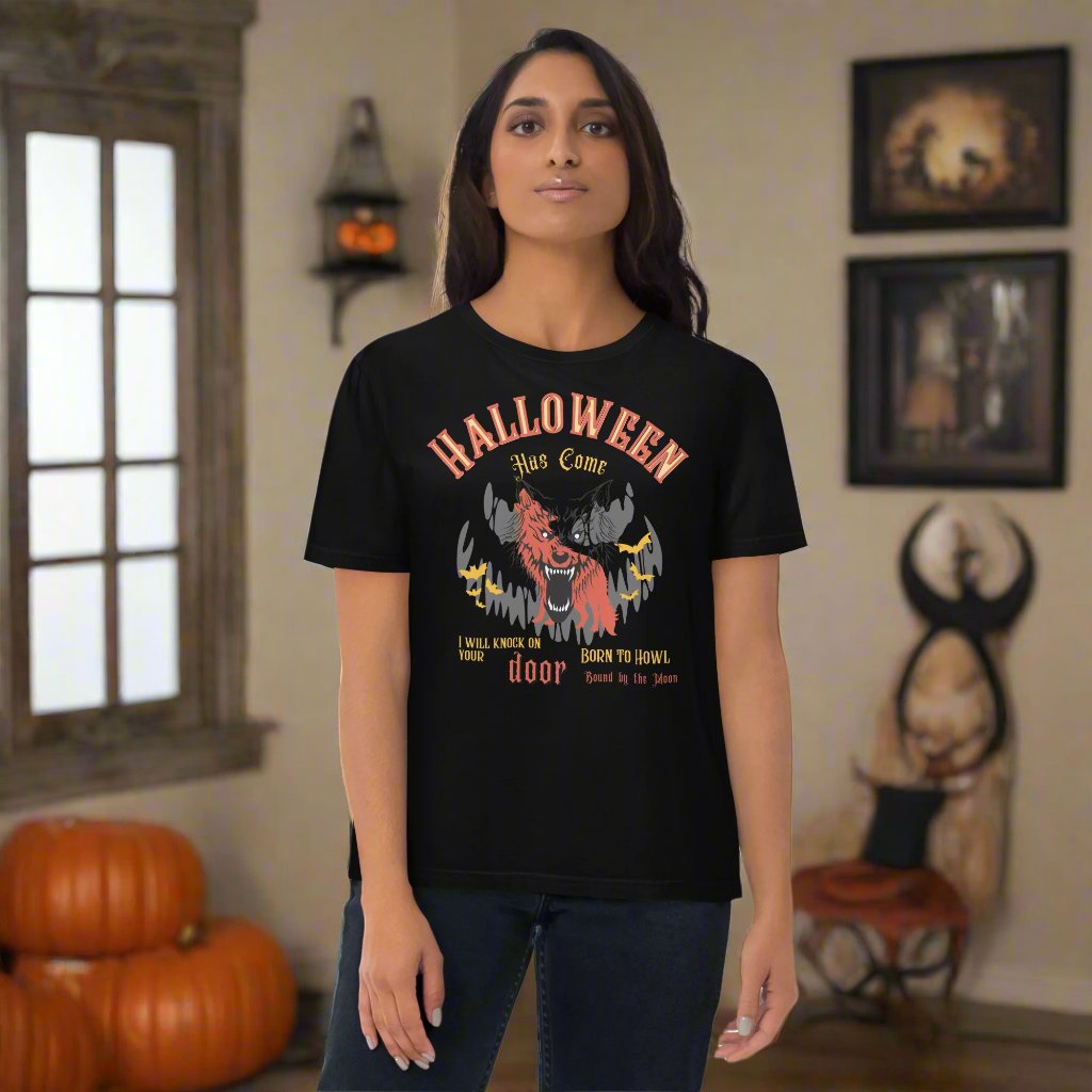 Vegan Halloween Wolf Shirt: Born to Howl - Fitz & Willow