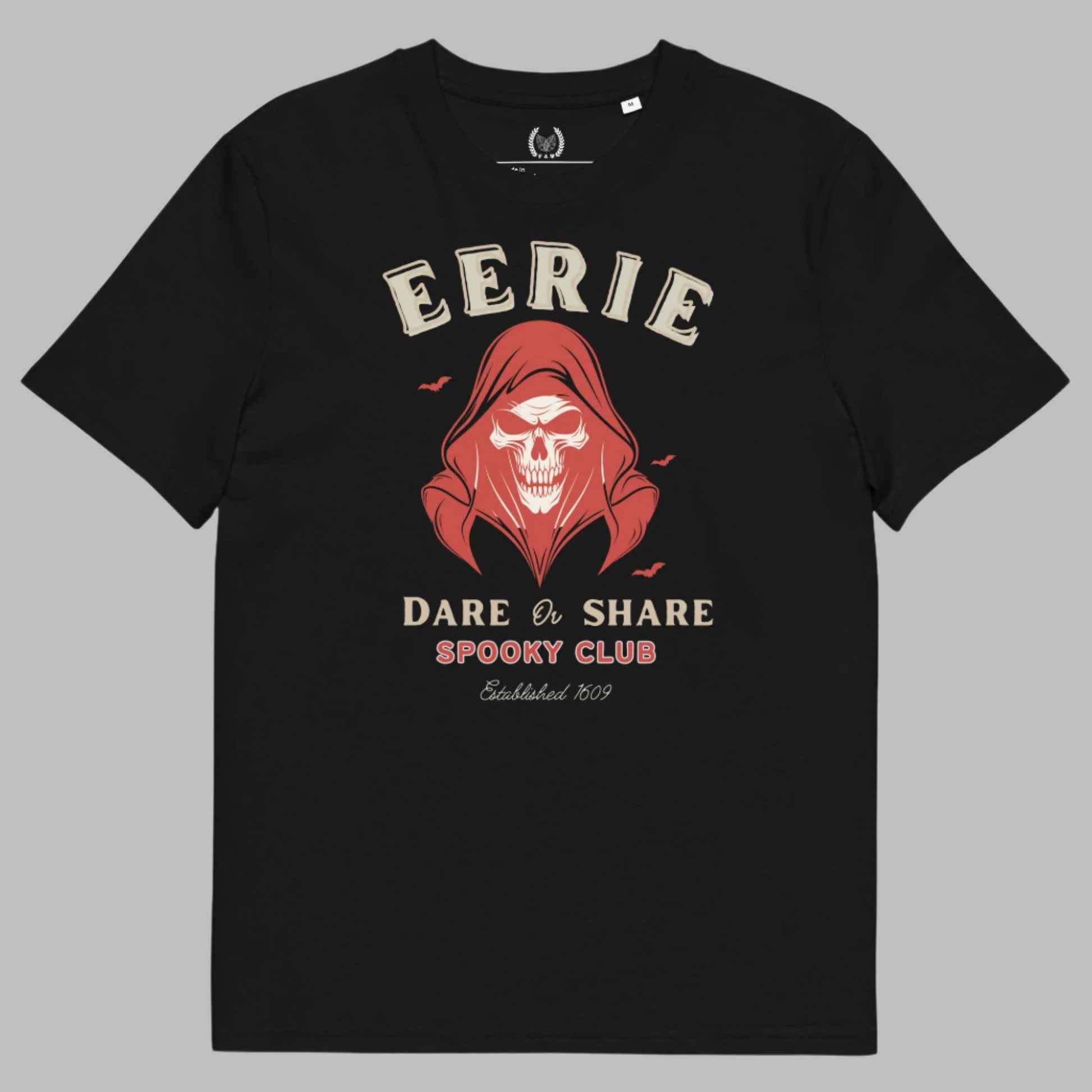 Organic Halloween T-Shirt: Reaper & “Spooky Club” Design - Fitz & Willow