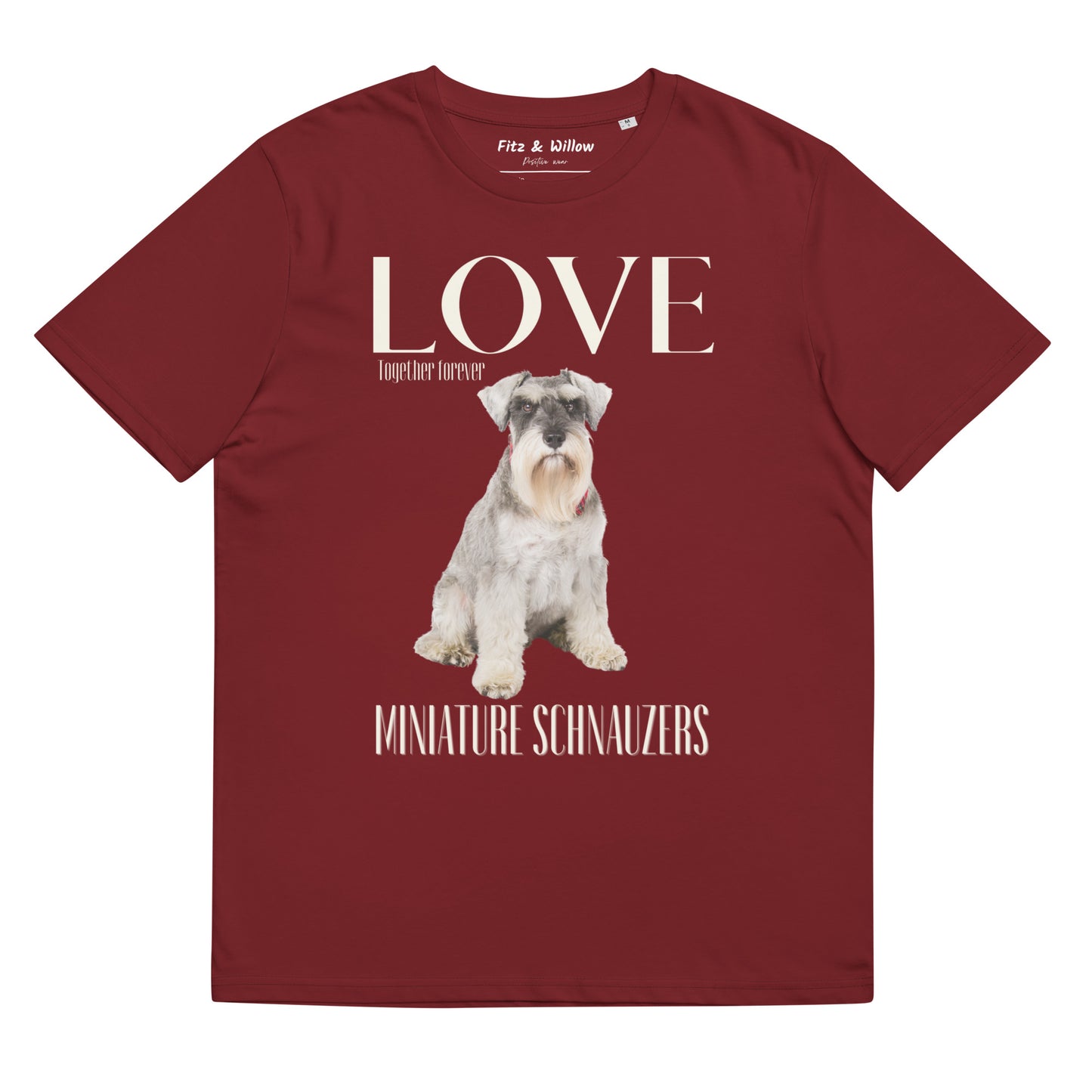 Miniature Schnauzer Lovers organic t-shirt - Fitz & Willow