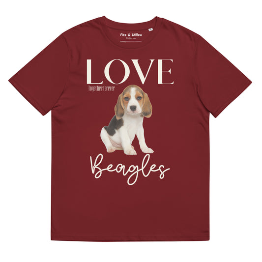 Puppy Beagle lovers, organic cotton t-shirt - Fitz & Willow