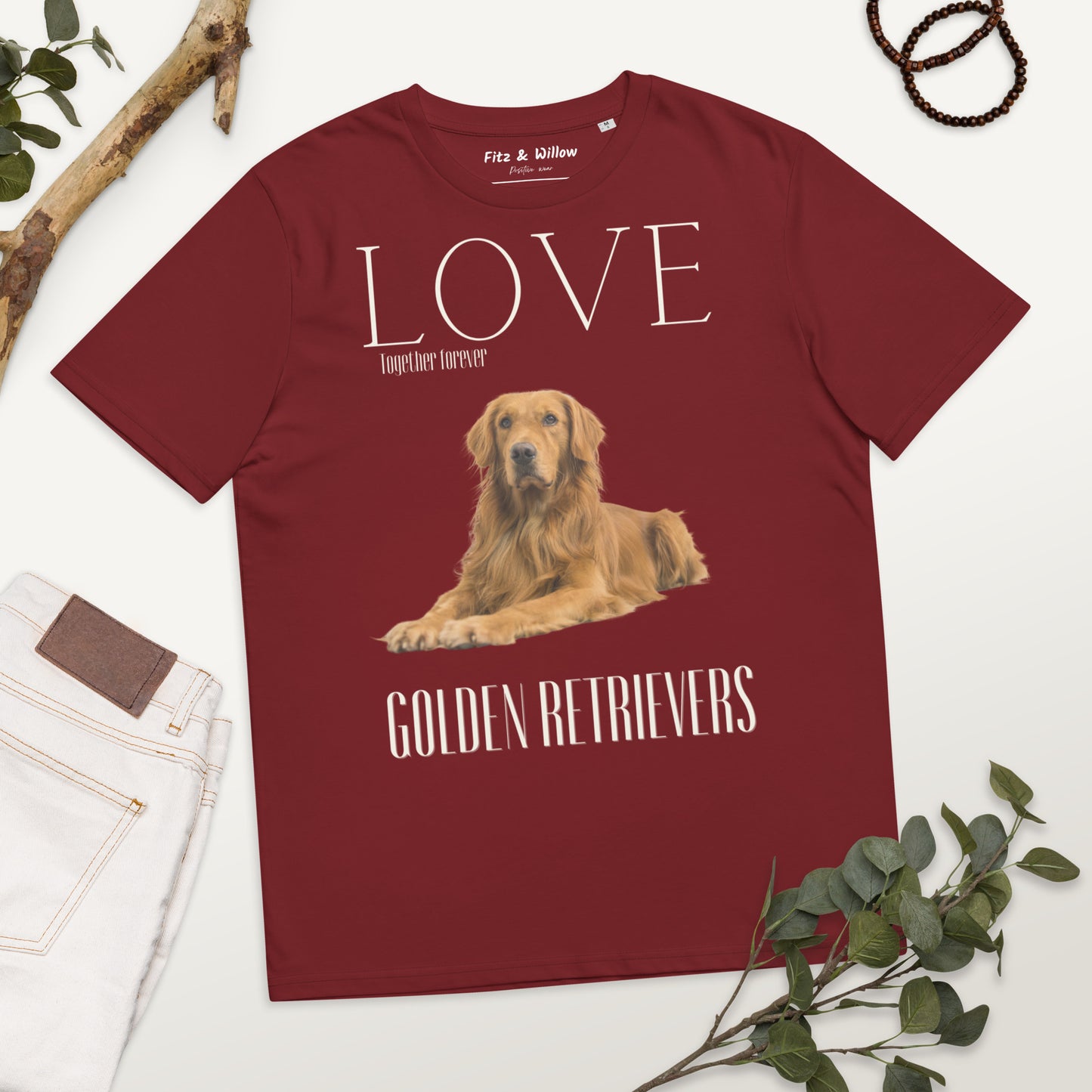 Golden Retriever lovers organic t-shirt - Fitz & Willow