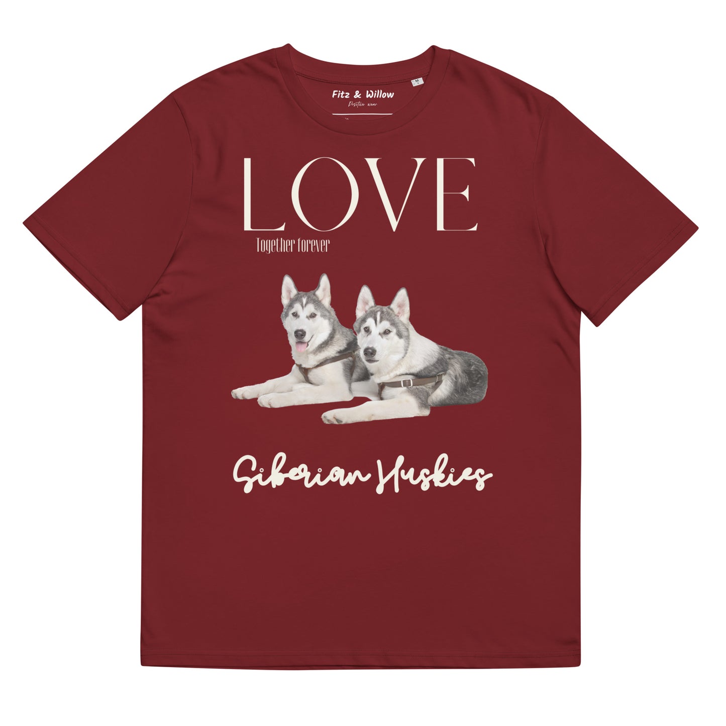 Siberian Huskies organic cotton t-shirt - Fitz & Willow