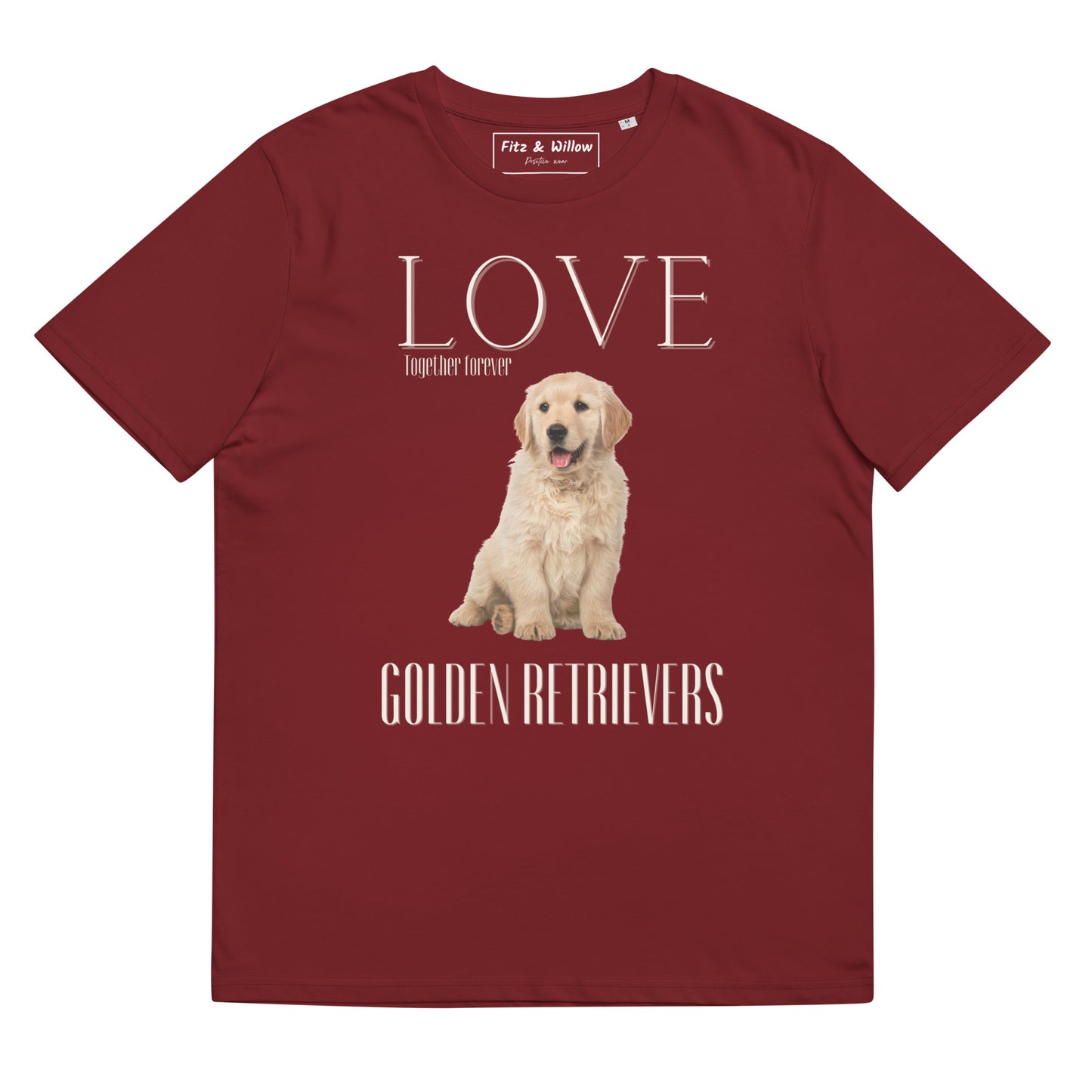 Puppy Golden Retriever lovers organic cotton t-shirt - Fitz & Willow