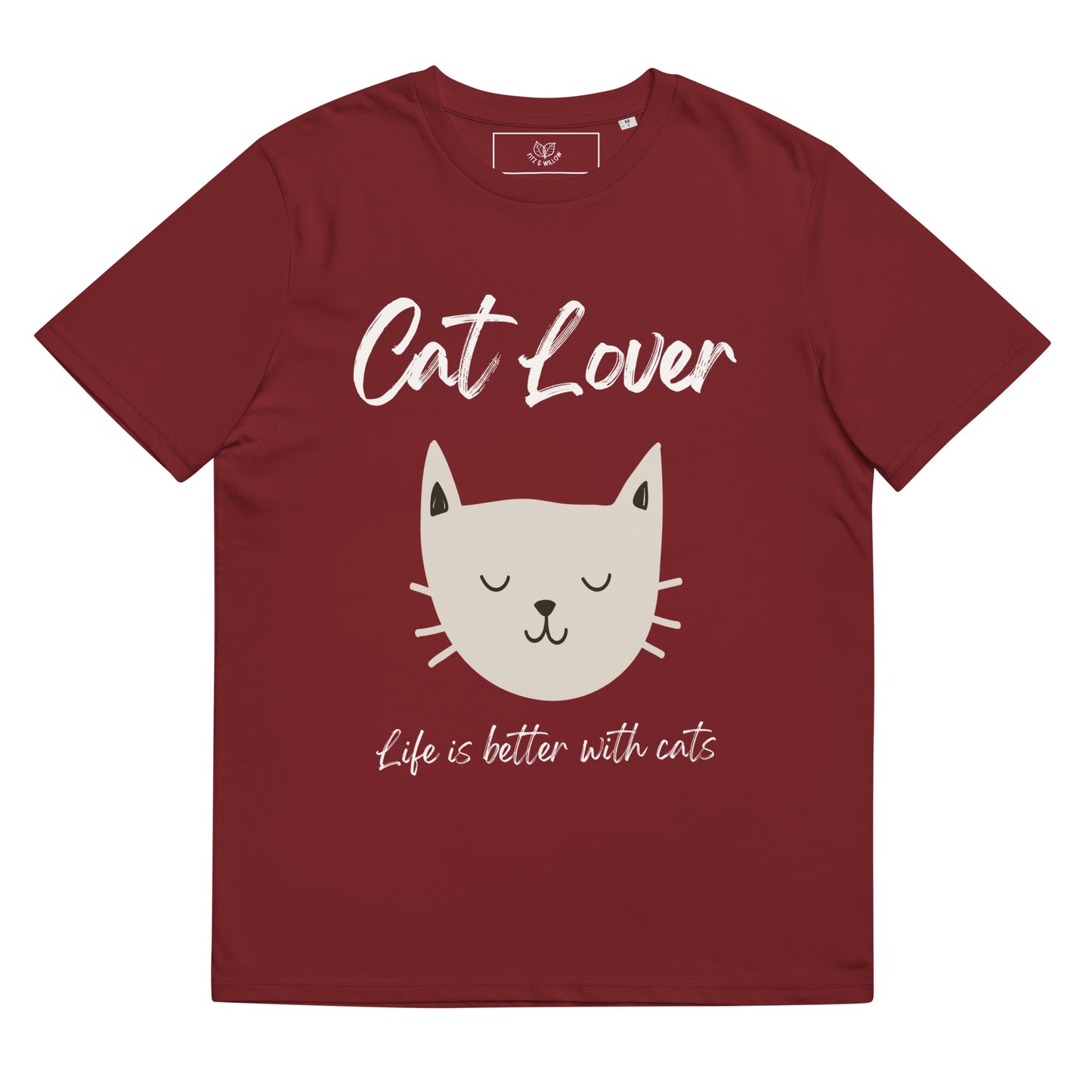 Life with Cats, Unisex organic cotton t-shirt - Fitz & Willow