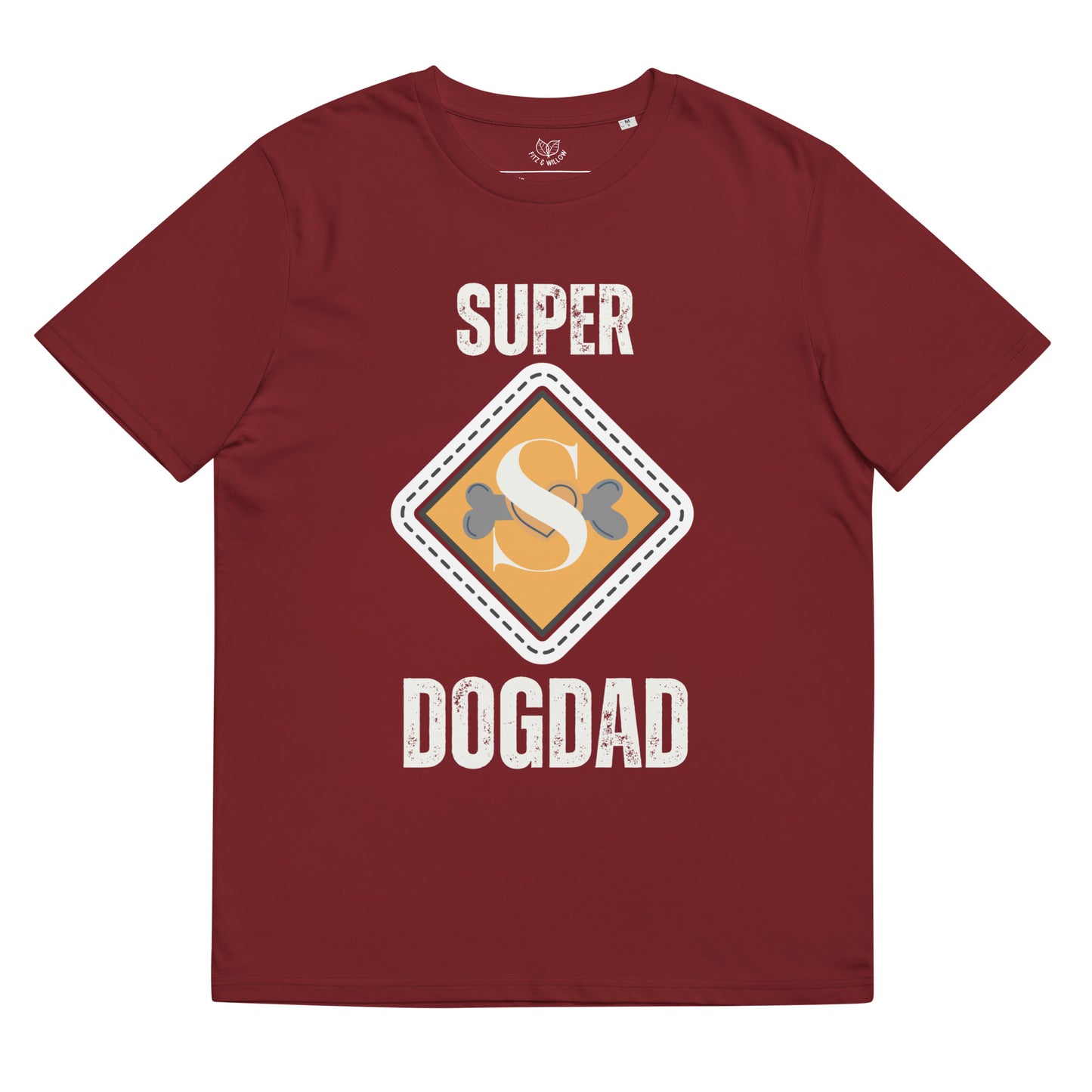 Super Dog Dad, Unisex organic t-shirt - Fitz & Willow